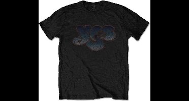 Yes Heren Tshirt -L- Vintage Logo Zwart