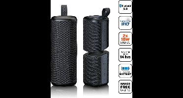 Lenco BTP-400BK - Bluetooth Speaker Draadloos - Waterproof - Zwart