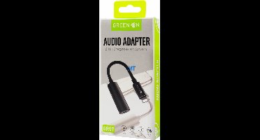 GREEN ON Audio Adapter 2 In 1 Charging en Music Converter GR07