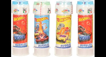 50x Hot Wheels race autos bellenblaas flesjes met spelletje 60 ml voor kinderen - Uitdeelspeelgoed - Grabbelton speelgoed