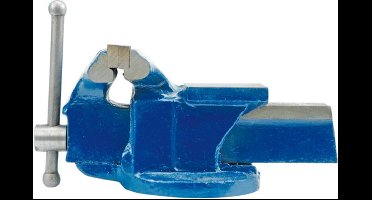 VOREL Bankschroef met vaste basis 100 mm blauw