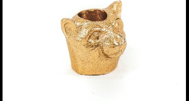 Housevitamin Kattekop Kandelaar Goud -6x5x4,5 cm