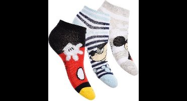 Mickey Mouse -enkelsokken Mickey Mouse - 3 paar - jongens - maat 31/34
