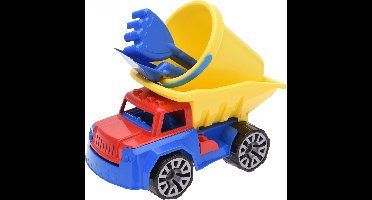 Free And Easy Zandtruck Rood/blauw/geel 4-delig