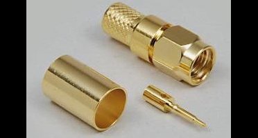 BKL Electronic 0409058 0409058 SMA-connector Stekker, recht 50 Ω 1 stuk(s)
