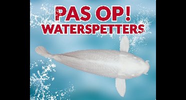 Pas op! Waterspetters 96 platina waakbord met een gekleurde achtergrond