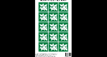 Pictogram sticker E008 Breken om toegang te krijgen - 50x50mm 15 stickers op 1 vel
