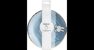 Kartonnen Bordjes Nijntje Blauw 17.8 cm 8 st - Wegwerp borden - Feest/verjaardag/BBQ borden