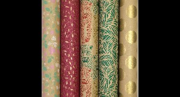 CHARLIZE 100% Recycled 70 Gr/m2 cadeaupapier inpakpapier - 200 x 70 cm - 50 rollen