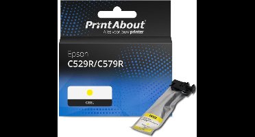 PrintAbout Huismerk Epson C529R/C579R (T01C400) Inktcartridge Geel Hoge capaciteit