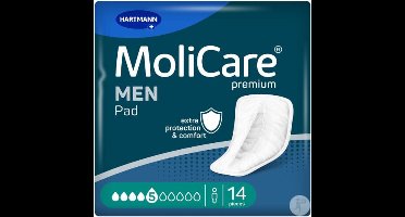 Hartmann Molicare Premium Men Pads 5 druppels - 1 pak van 14 stuks