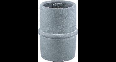 PTMD Werix Bloempot - 12 x 12 x 17 cm - Cement - Zwart
