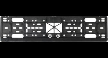 Lifetime Kunststof kentekenplaathouder - Click systeem - 52x11 cm - Zwart