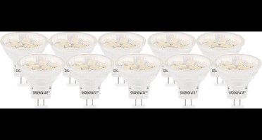 Groenovatie LED Spot - 2W - GU4 / MR11 Fitting - Warm Wit - 35mm - 10-Pack