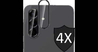 Camera Screenprotector geschikt voor Samsung Galaxy A56 / A36 - 4x Volledig Dekkend Glas Screen Protector