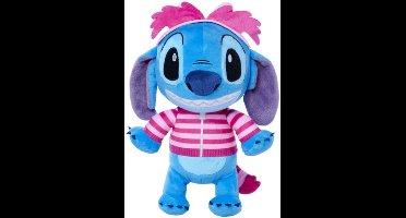 Stitch verkleed als Kolderkat - Disney Pluche Knuffel 30 cm - Disney Plush Toy - Speelgoed knuffeldier knuffelpop voor kinderen jongens meisjes - Knuffels Stitch Angel Leroy - Alice in Wonderland