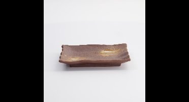 Tokyo Design Studio – Bord – Borden - Bruin/Wit – 15.5x11x2.5cm
