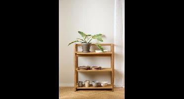 Giga Living Boekenkast Mista - Naturel - 80x40x93,3cm