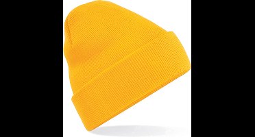 Scoby - Wintermuts - Beanie - Muts - Gehaakte - Hippe Muts - Winter accessoire - Goudgeel