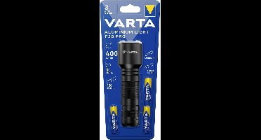 VARTA Aluminium Light F30 Pro LED Zaklamp - 400 Lumen - 150 Meter Lichtbereik - Inclusief 3x AAA Batterijen - Aluminium Behuizing
