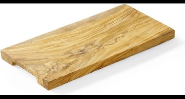HENDI Serveerplank – Olijfhout – Handgemaakt – 300x150x18 mm – Unieke Textuur