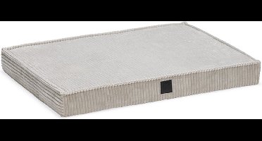 Designed by Lotte Ribbed - Orthopedisch Benchkussen - Hondenkussen - Lichtgrijs - 76x53x8 cm