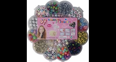 DIY Kralen Set - 90 gram Bloem Doosje | Kralendoos - Kralenpakket - Sorteerdoos Kralen - Polymeer, Acryl, Platte Kralen