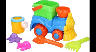 Strandspeelset Trein - 8-delig - zandbakspeelgoed