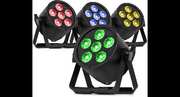 BeamZ Pro set van 4 BAC320 LED Parren - Pro Parren met RGBW LED’s - 6x 8W
