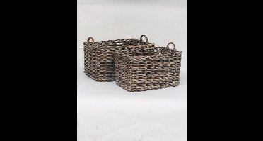 Rechthoekige Rotan Mand - 65x40xH38 cm