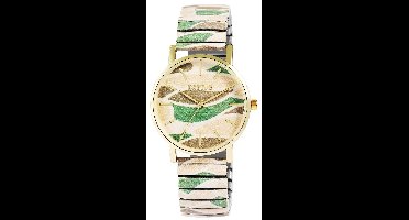 Raptor Herenhorloge siliconen JW20204 met echte leren band, 5ATM, basic, modern, zakelijk