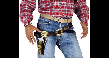 Holster cowboy met gouden print