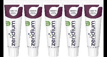 Zendium - Tandpasta Sensitive - 5 x 75 ml - Voordeelverpakking