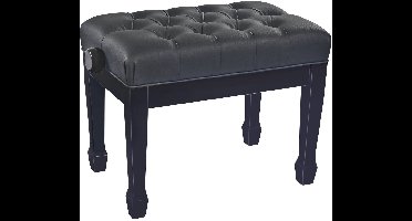 Konig & Meyer 13982 Piano bench »Deluxe« hoogglans zwart, zitting zwart imitatieleer