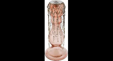 PTMD Aya Kandelaar - H25 x Ø11 cm - Glas - Roze