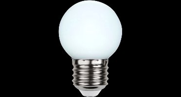 Prikkabel - Kogellamp - E27 - 1W - Daglicht - 6000K - Opaal