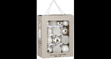 Mica Decorations Kerstballen Set - 26 Stuks - Ø7 cm - Glas - Wit