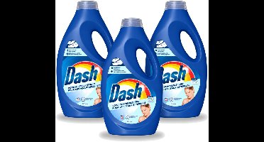 3 x Dash Sensitive - Vloeibaar Wasmiddel - Voor Gevoelige Huid - Witte en Gekleurde Was - 26 Wasbeurten - Voordeelverpakking - 3 stuks