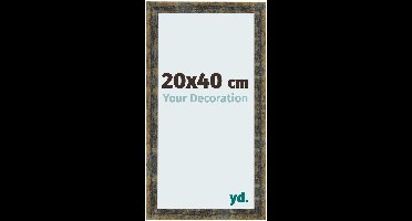 Your Decoration - Fotolijst 20x40 cm - MDF - Blauw Goud Gemeleerd - Pisa