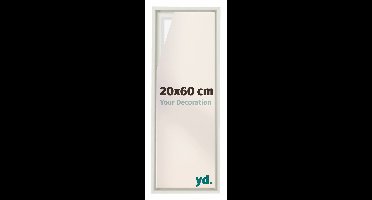 yd, Baklijst 20x60 cm Wit Mat - Lijst voor Canvasdoek - MDF Lyon