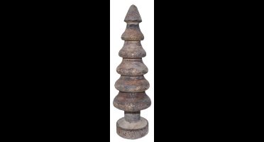 Xmas tree cone carved l, gold Hortus