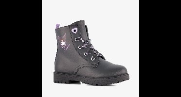 Hello Kitty meisjes veterboots met Kuromi opdruk zwart - Maat 30