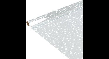 Transparant bedrukt cadeaupapier 500 x 70 cm