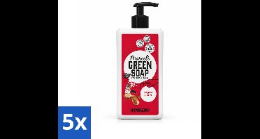 5 x Marcel's Green Soap - Handzeep Argan & Oudh - Plantaardig & duurzaam - 500 ml - Voordeelverpakking - 5 stuks