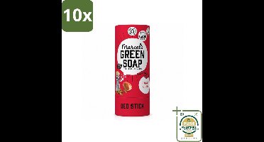 10 x Marcel's Green Soap - Deodorant Stick - Argan & Oudh - Langdurige frisheid - 40 gr - Wasstrips - Deodorant - Argan En Oudh - Geur - Huidverzorging - Natuurlijke Deodorant