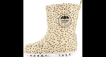 Regenlaarzen | Meisjes, jongens | white - beige dots | Textiel | Shoesme | Maat 27