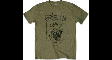 Green Day - Organic Grenade Heren T-shirt - L - Groen