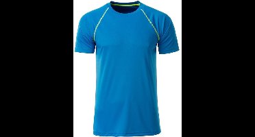 James and Nicholson - Heren Sportshirt (Blauw/Geel)