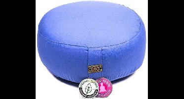 Meditatiekussen - Yogi & Yogini - Biologisch Katoen - Verstelbaar - Blauw