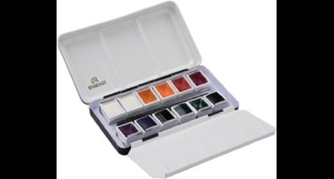Rembrandt Aquarelverf set meta 12 nap dekwit mixkleuren